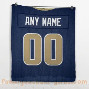 Custom Premium Quilt Blanket Los Angeles Jersey American Football Personalized Quilt Gifts for Her & Him