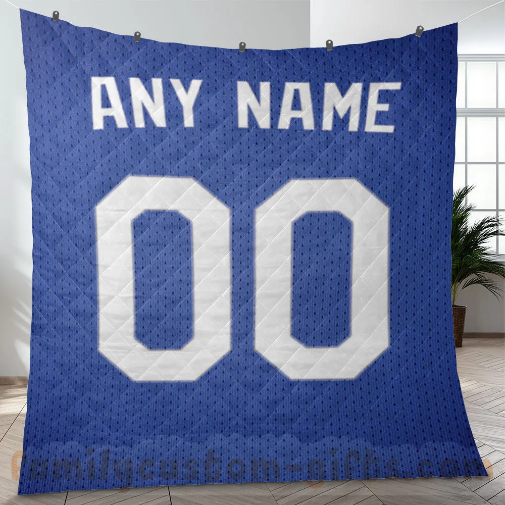Custom Premium Quilt Blanket Los Angeles Jersey Baseball Personalized Quilt Gifts for Her & Him