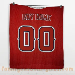 Custom Premium Quilt Blanket Los Angeles Jersey Baseball Personalized Quilt Gifts for Her & Him