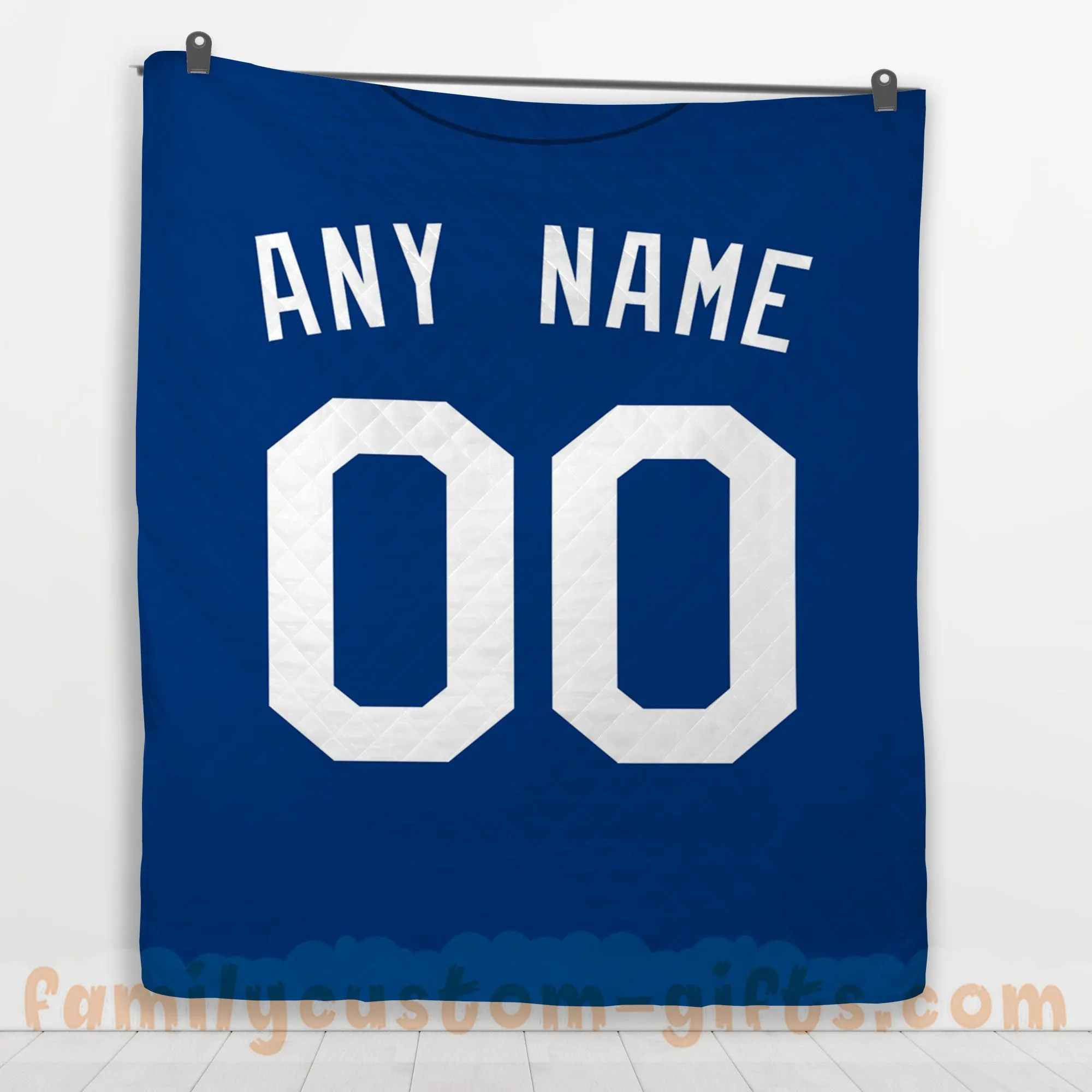 Custom Premium Quilt Blanket Los Angeles Jersey Baseball Personalized Quilt Gifts for Her & Him