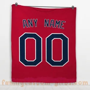 Custom Premium Quilt Blanket Minnesota Jersey Baseball Personalized Quilt Gifts for Her & Him