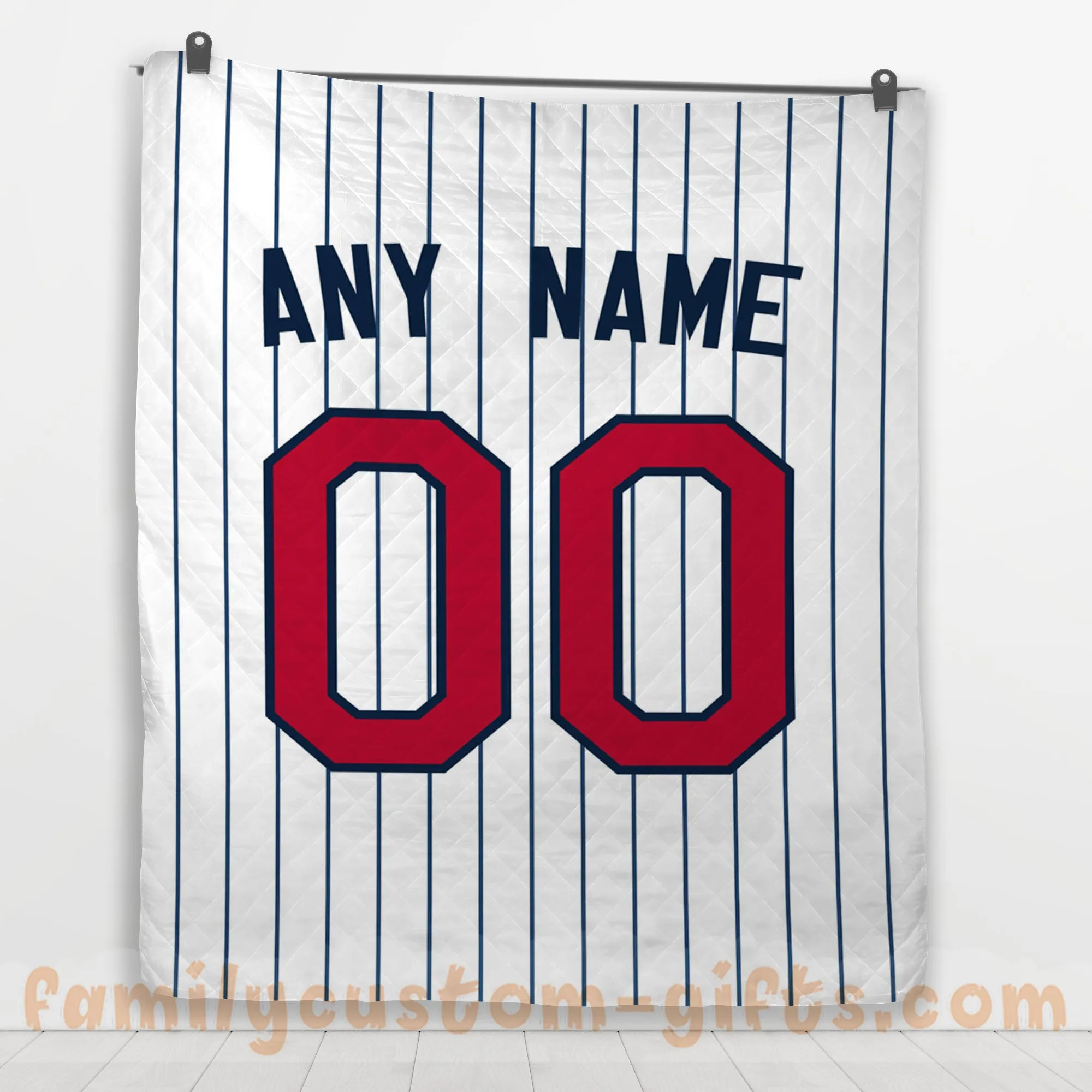 Custom Premium Quilt Blanket Minnesota Jersey Baseball Personalized Quilt Gifts for Her & Him