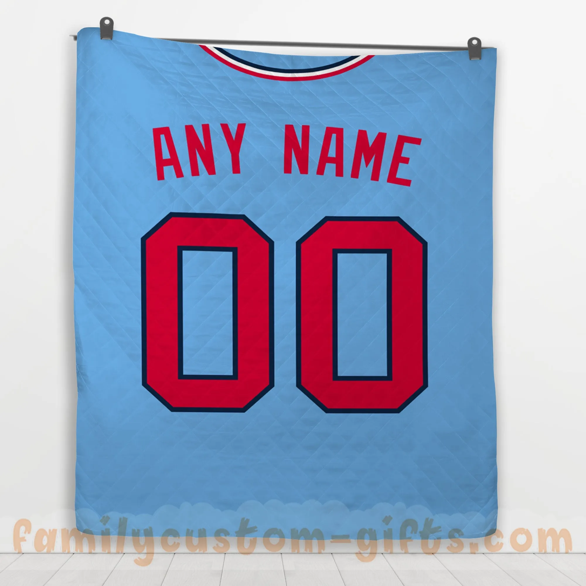 Custom Premium Quilt Blanket Minnesota Jersey Baseball Personalized Quilt Gifts for Her & Him