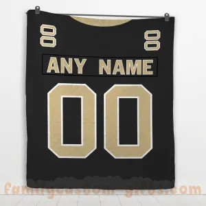 Custom Premium Quilt Blanket New Orleans Jersey American Football Personalized Quilt Gifts for Her & Him
