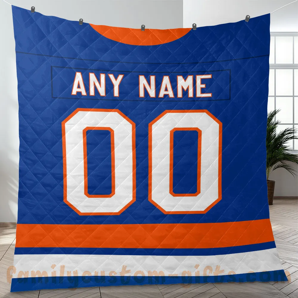 Custom Premium Quilt Blanket New York Jersey American Football Personalized Quilt Gifts for Her & Him