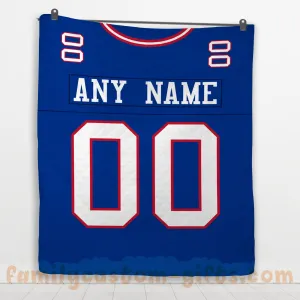 Custom Premium Quilt Blanket New York Jersey American Football Personalized Quilt Gifts for Her & Him