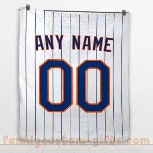Custom Premium Quilt Blanket New York Jersey Baseball Personalized Quilt Gifts for Her & Him