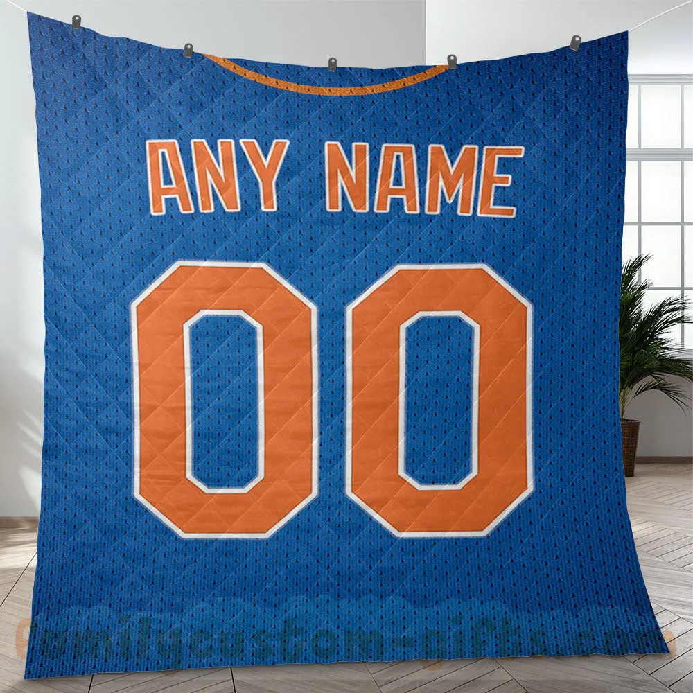 Custom Premium Quilt Blanket New York Jersey Baseball Personalized Quilt Gifts for Her & Him