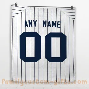 Custom Premium Quilt Blanket New York Jersey Baseball Personalized Quilt Gifts for Her & Him