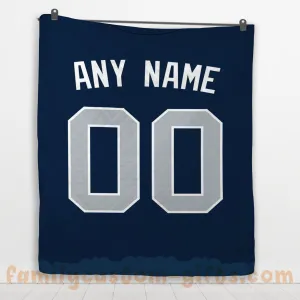 Custom Premium Quilt Blanket New York Jersey Baseball Personalized Quilt Gifts for Her & Him