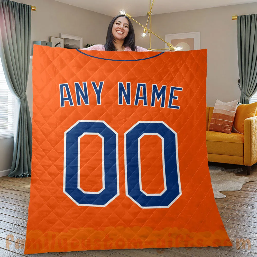 Custom Premium Quilt Blanket New York Jersey Baseball Personalized Quilt Gifts for Her & Him