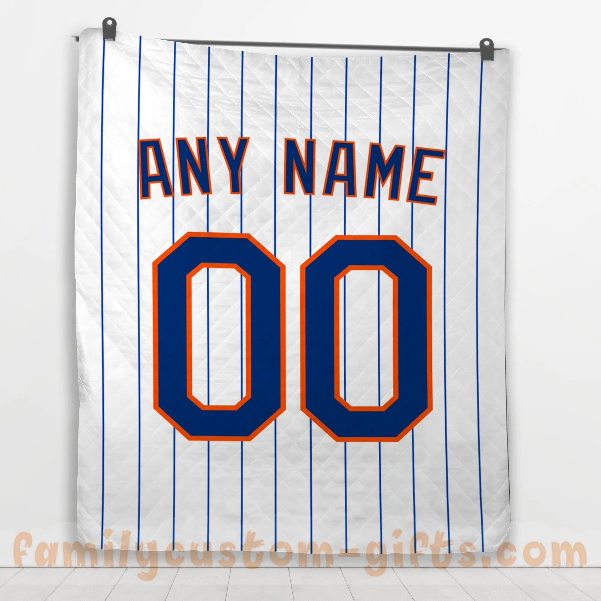 Custom Premium Quilt Blanket New York Jersey Baseball Personalized Quilt Gifts for Her & Him
