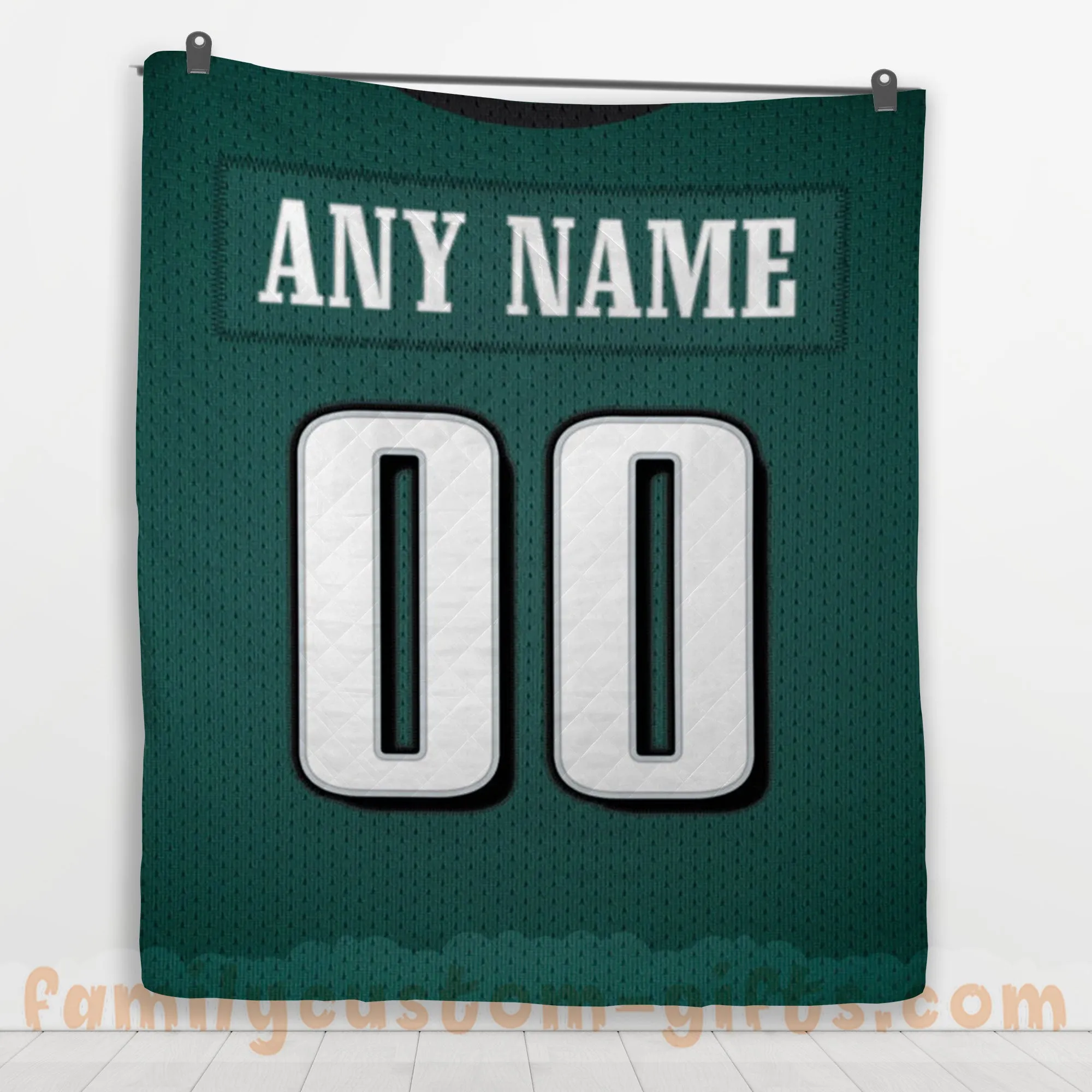 Custom Premium Quilt Blanket Philadelphia Jersey American Football Personalized Quilt Gifts for Her & Him