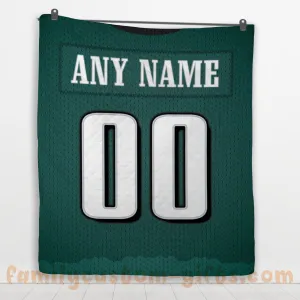 Custom Premium Quilt Blanket Philadelphia Jersey American Football Personalized Quilt Gifts for Her & Him