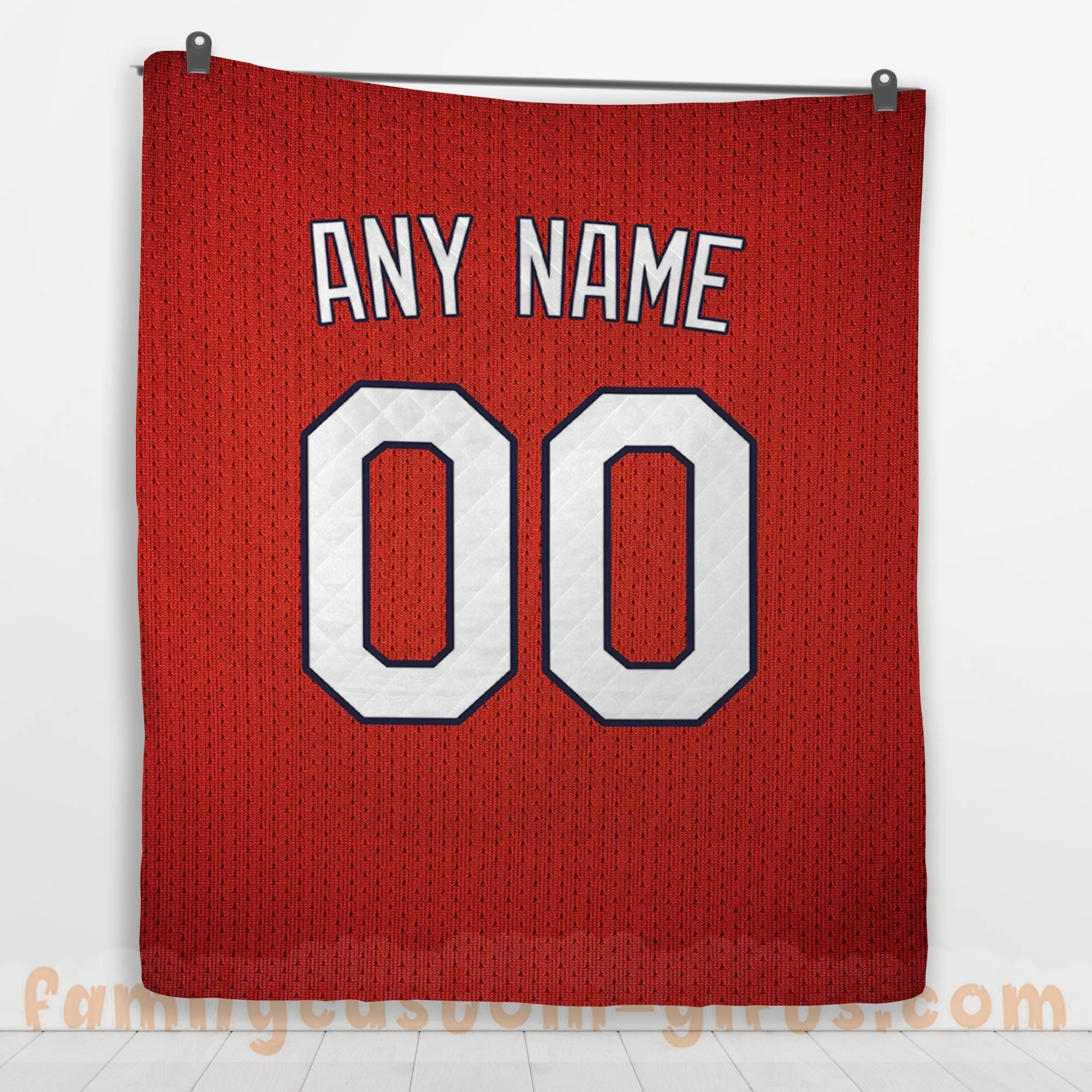 Custom Premium Quilt Blanket St. Louis Jersey Baseball Personalized Quilt Gifts for Her & Him