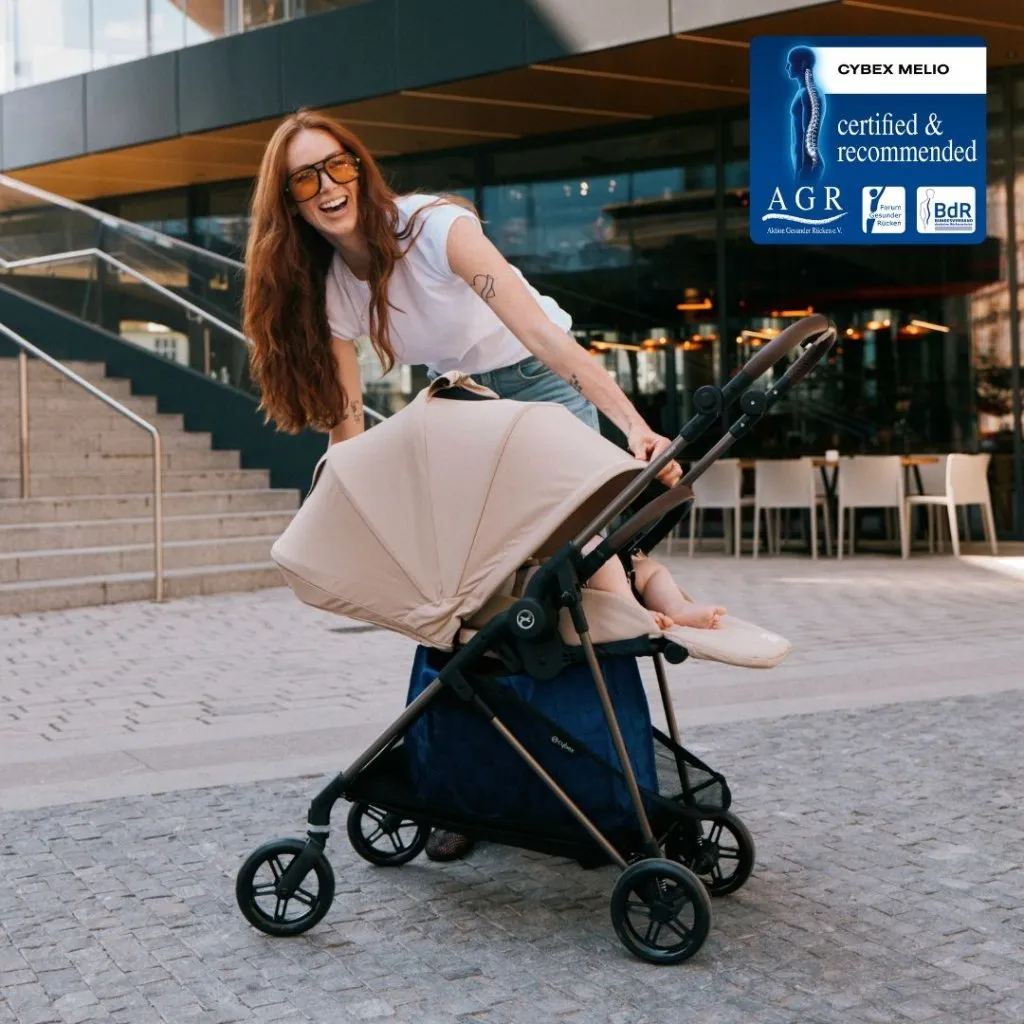 CYBEX Melio Pushchair - Canvas White (2024 New Generation)