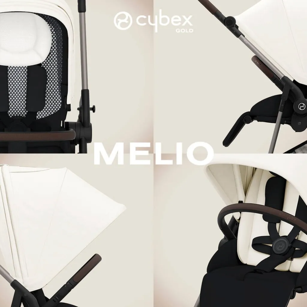 CYBEX Melio Pushchair - Canvas White (2024 New Generation)