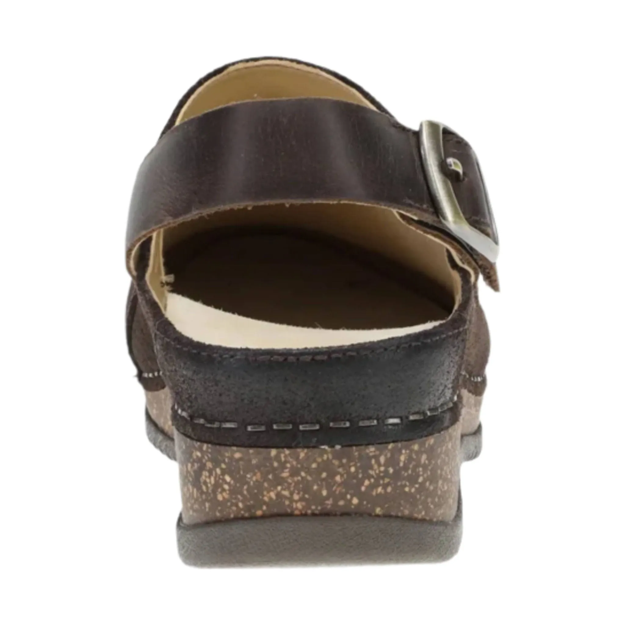 Dansko Women's Merrin Shoes - Chocolate Burnished Suede Mule