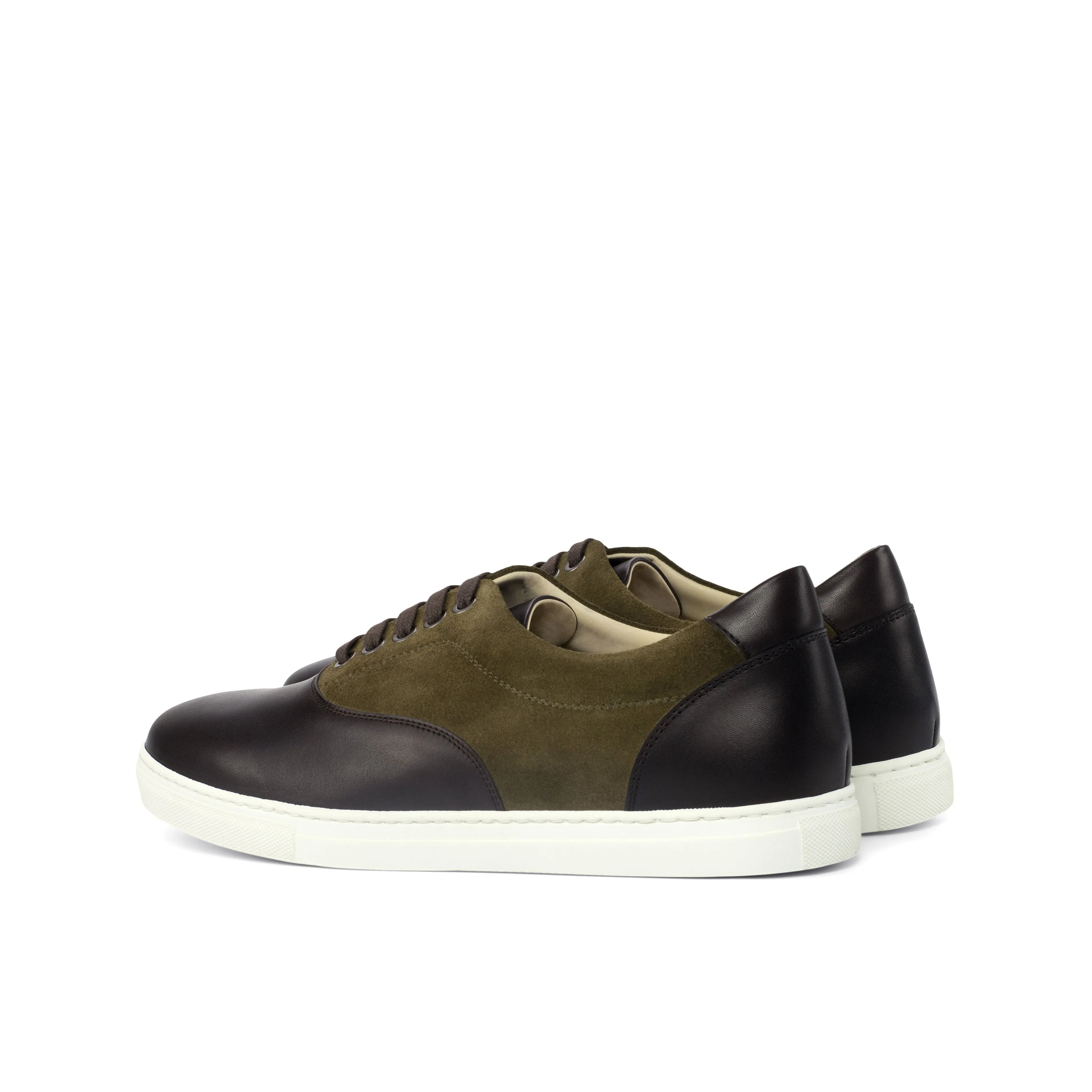 DapperFam Riccardo in Khaki Men's Lux Suede Top Sider