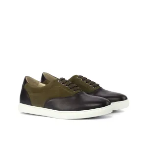 DapperFam Riccardo in Khaki Men's Lux Suede Top Sider