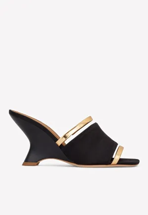 Demi 80 Leather Heeled Mules