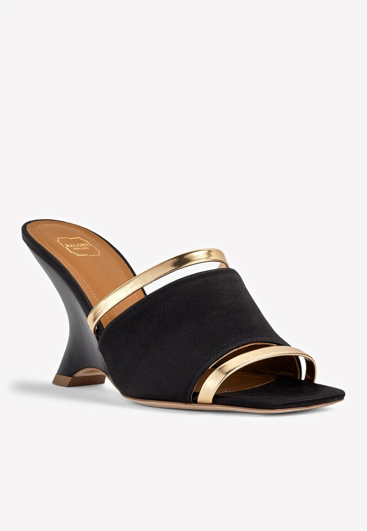 Demi 80 Leather Heeled Mules