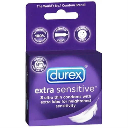 Durex Extra Sensitive Condoms - 3 Pack