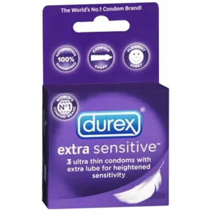Durex Extra Sensitive Condoms - 3 Pack
