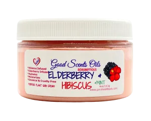 ELDERBERRY & HIBISCUS  MINT PLANT BASED SKIN CREAM 4oz