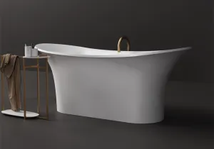 Elle Tulip Shape Slimline Stone Bath - 1700mm - ST21 T 1700