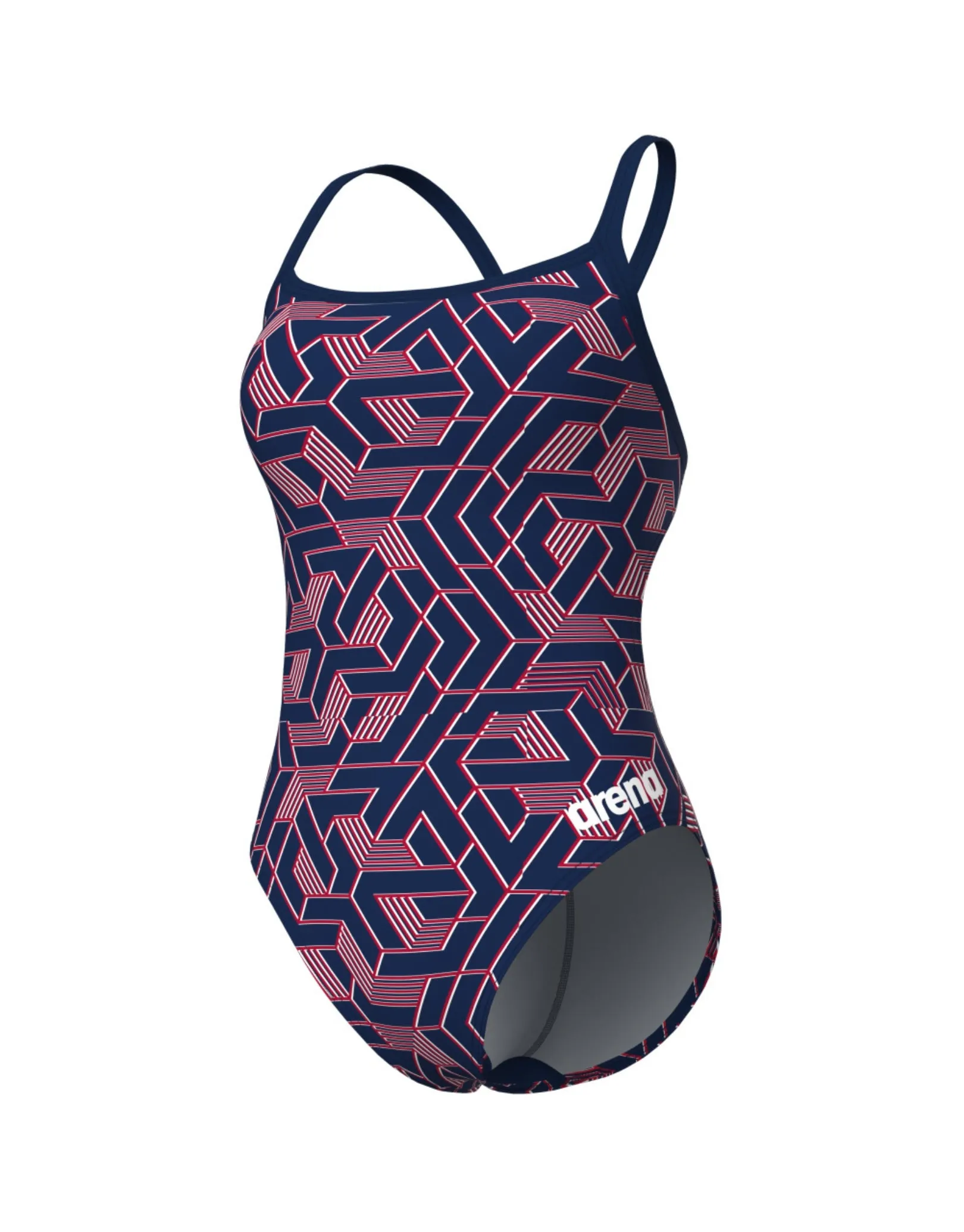 Escape Challenge Back Swimsuit - Navy/Team Red