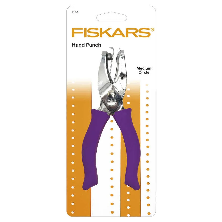 Fiskars Softgrip Hand Punches Circular Heart Confetti Catcher
