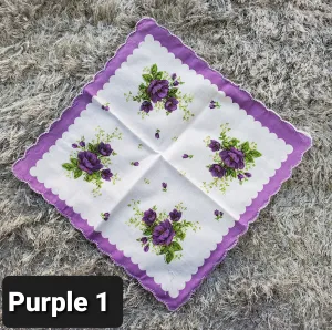Floral Handkerchiefs with Boarders