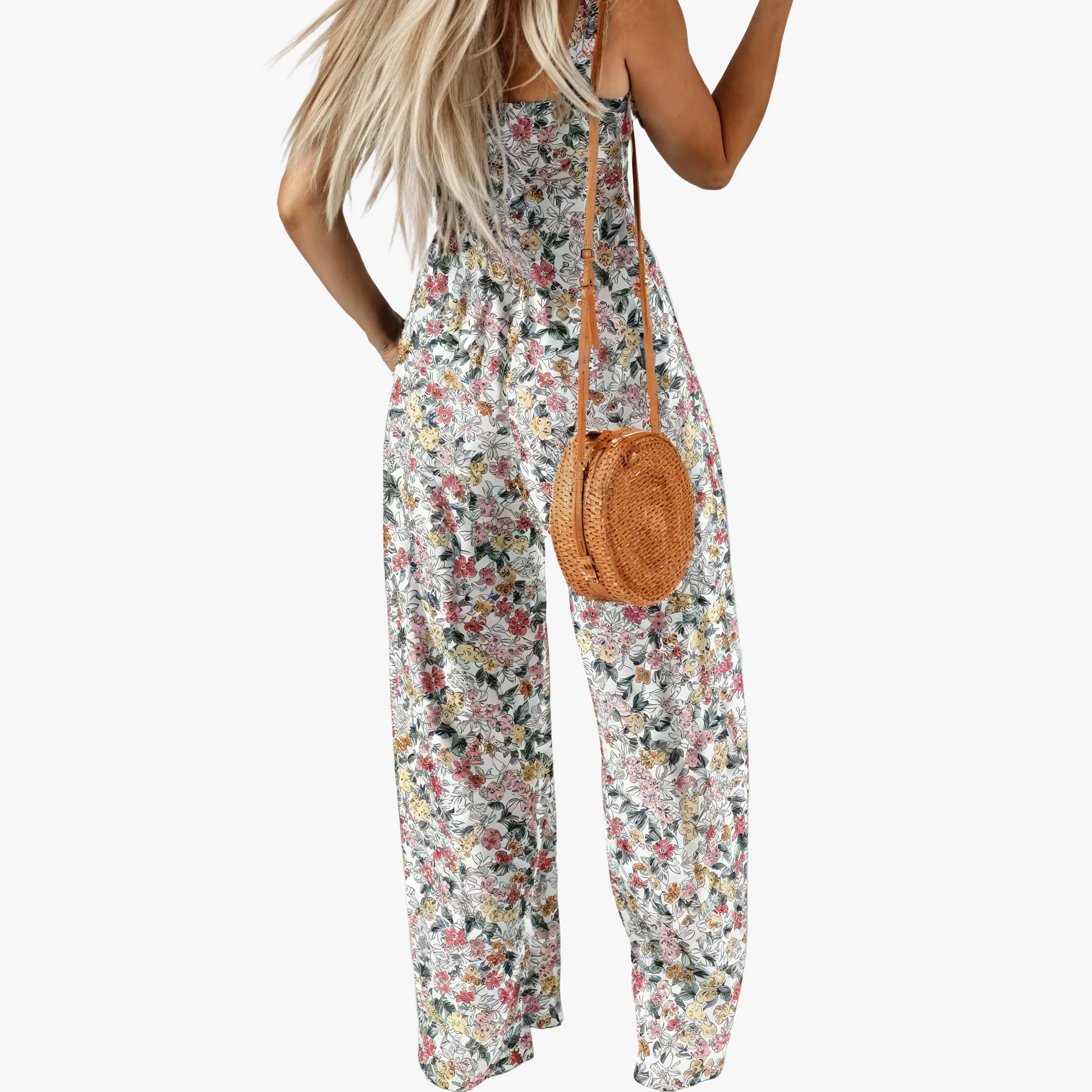 Floral Wide-Leg Jumpsuit