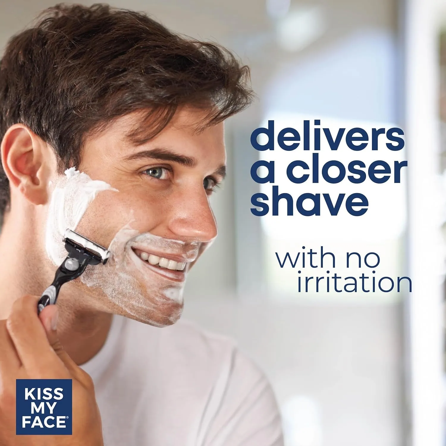 Fragrance Free Moisture Shave, 4 in 1 Shaving Cream, Cruelty Free and Vegan, with Added Olive Oil and Aloe Leaf Extract, Vitamin E Rich, 11 Fl Oz Pump Bottle