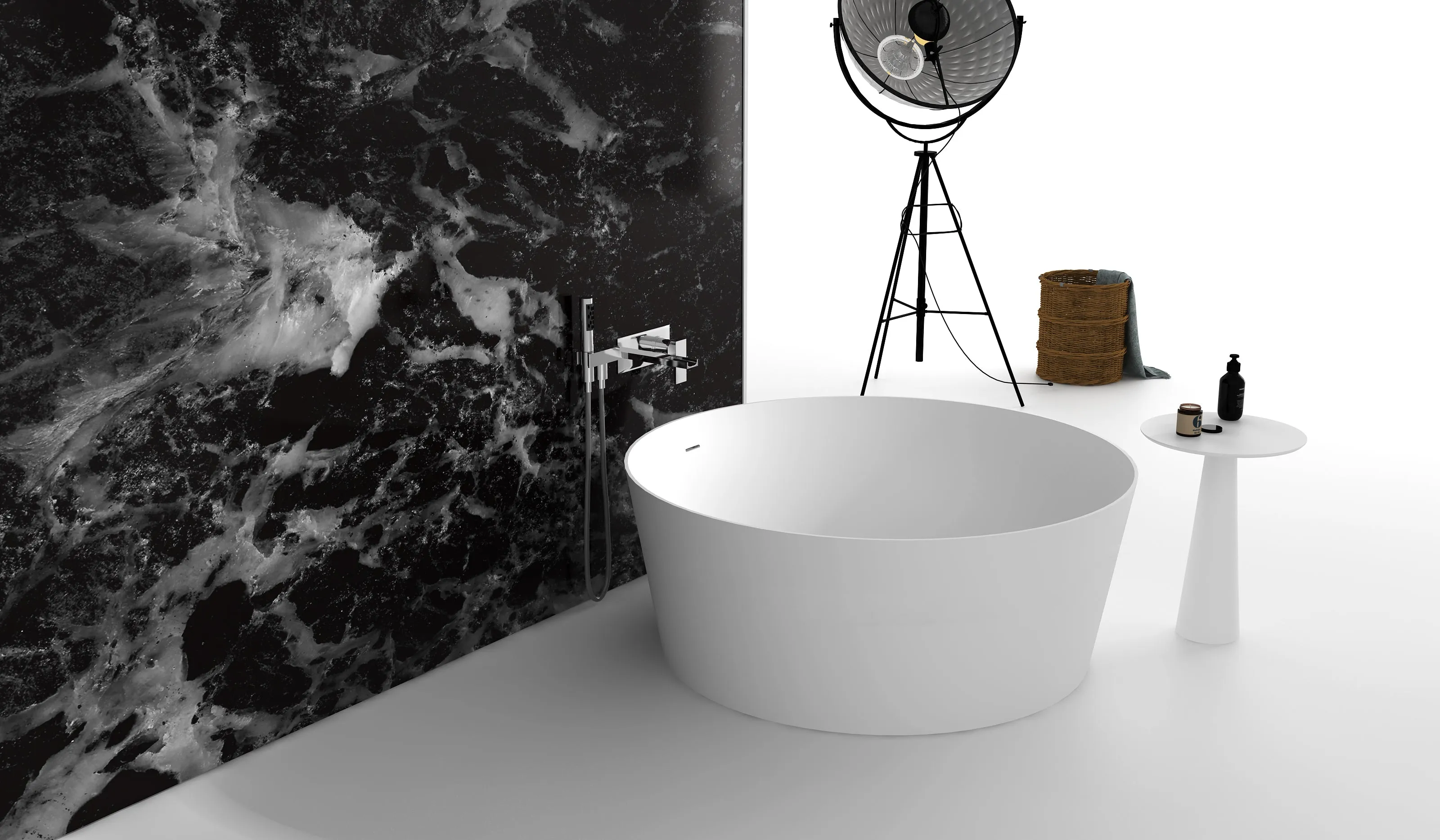 Gia Large Round Slimline Tub - 1400mm - G65147