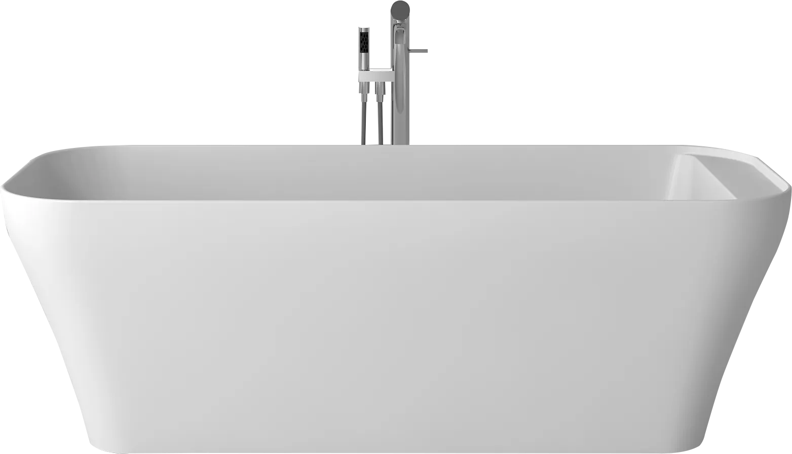 Gia Rectangle Bath With Shelf - 1700mm - G65159