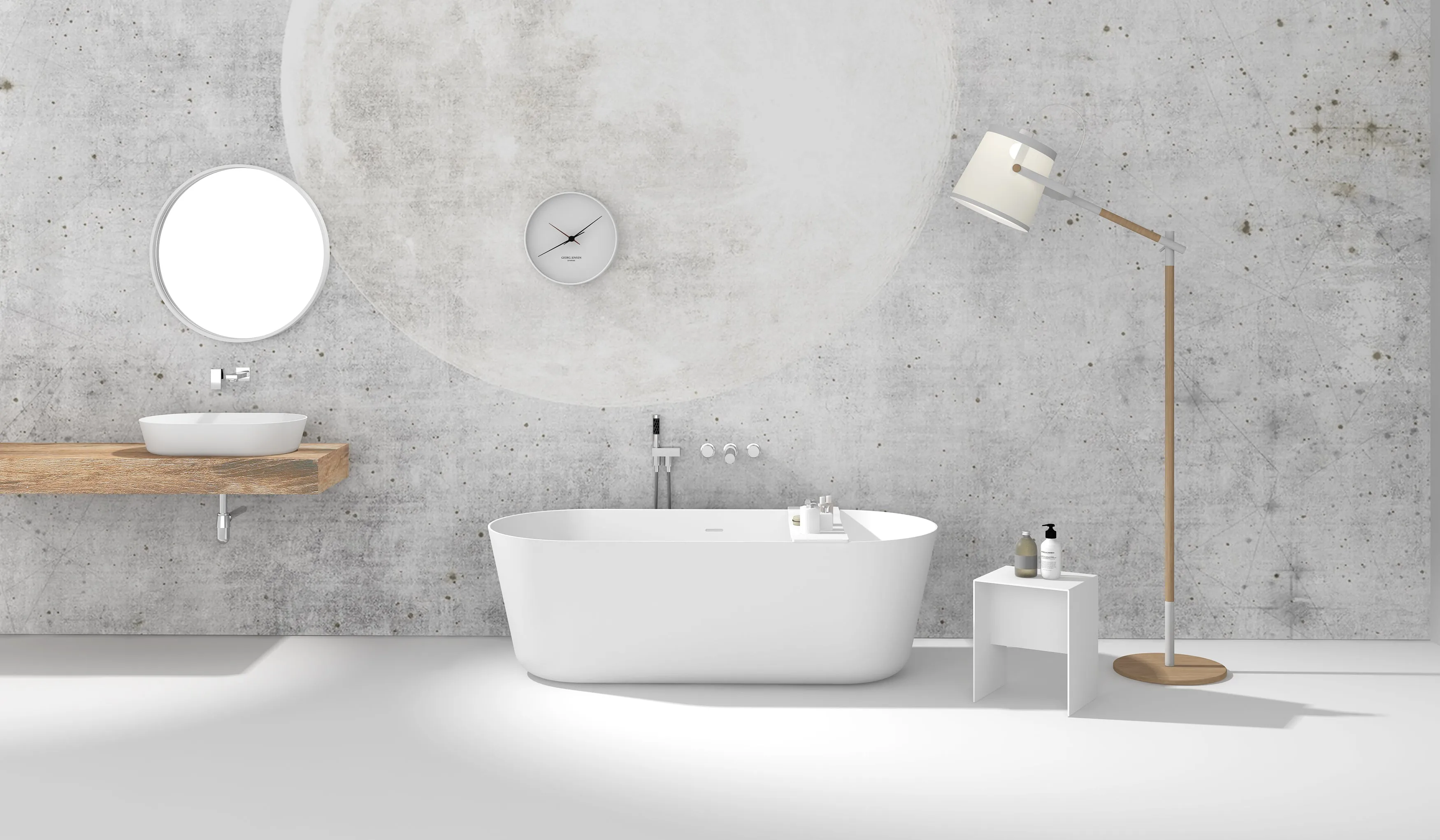 Gia Slimline Medium Oval Bath - 1700mm - G65160