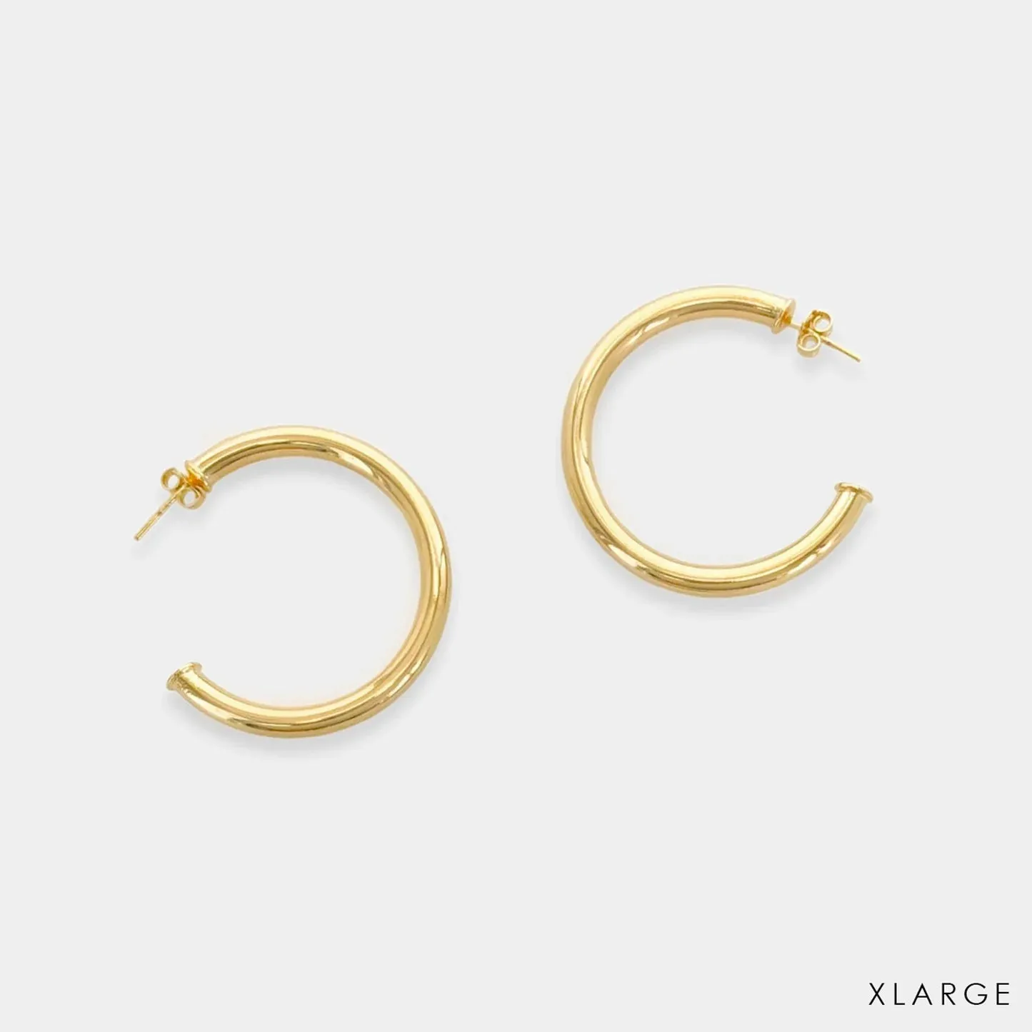 Gold filled XL tube hoops 864ER004XL