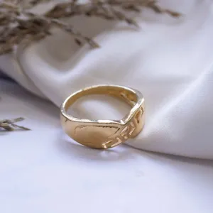 Gold Plated Arrows Thin Ring