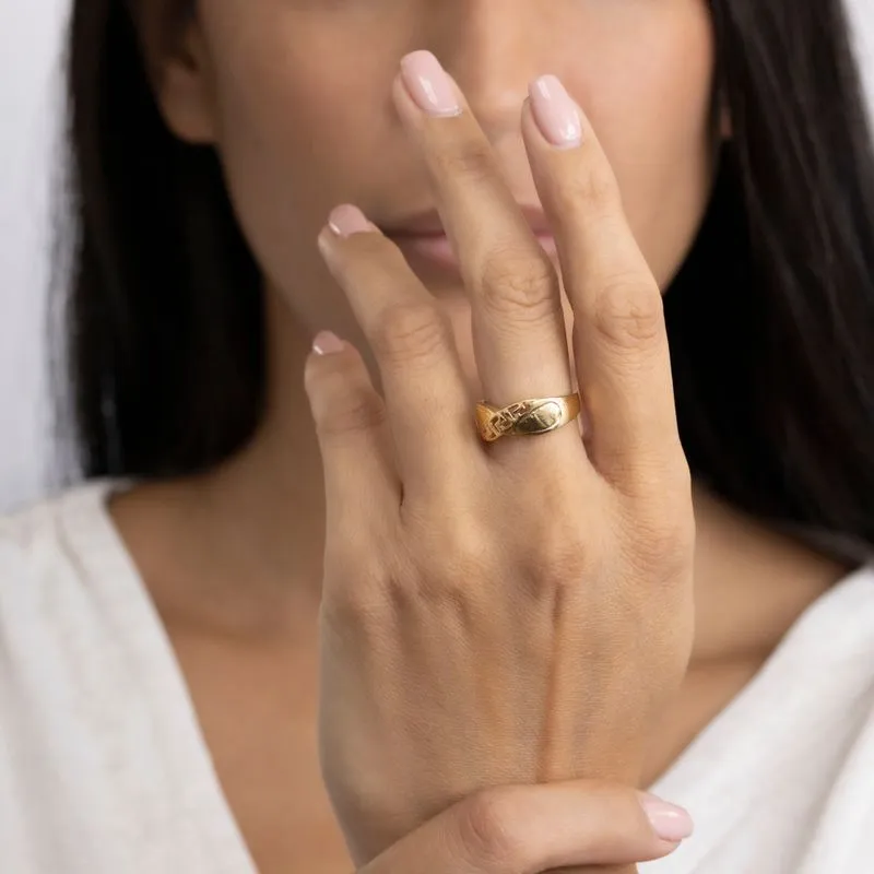Gold Plated Arrows Thin Ring