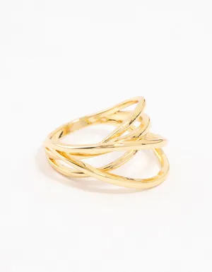 Gold Plated Thin Wrapped Ring