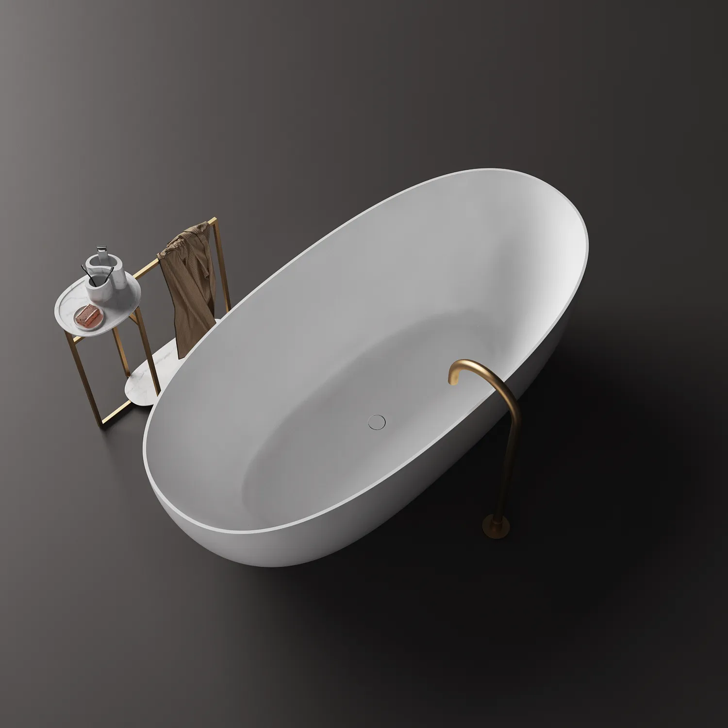 Grace Slimline Medium Freestanding Bath - 1600mm - ST39 1600 T