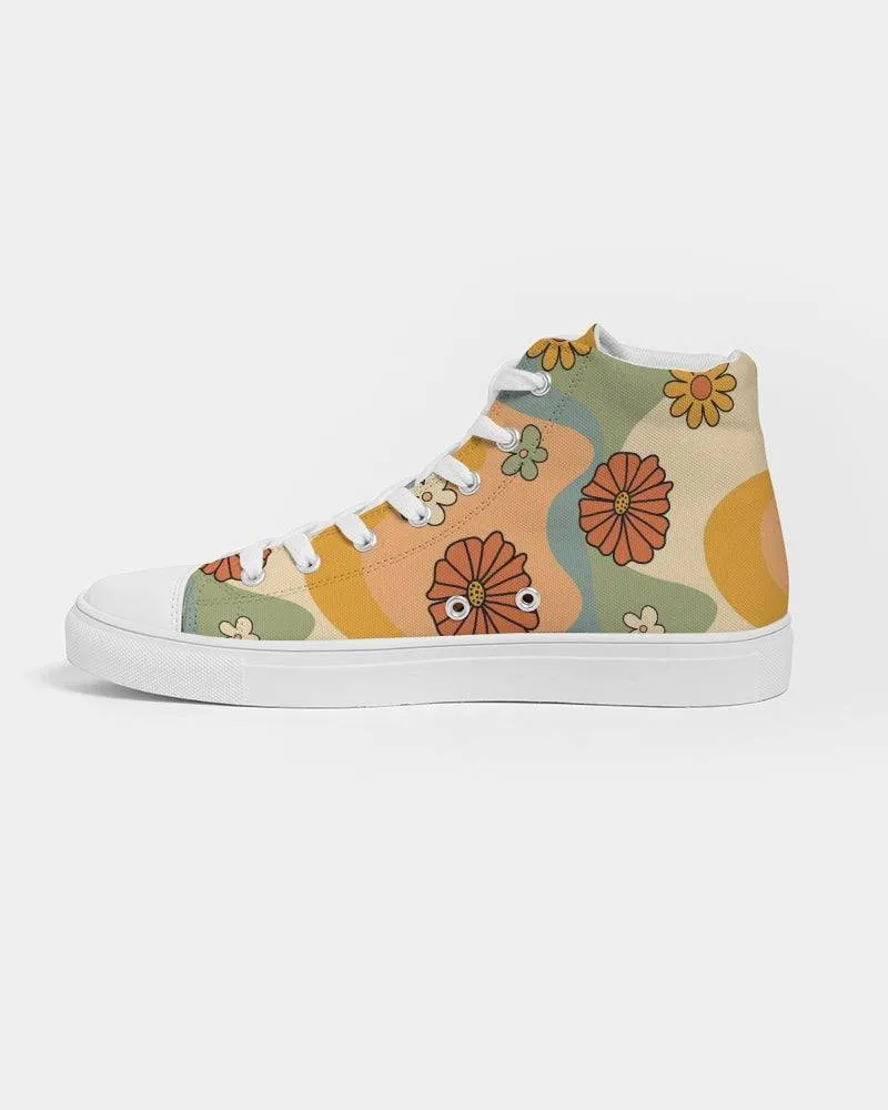 Groovy Daisy Mod Women's High Top Shoes