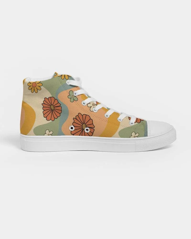 Groovy Daisy Mod Women's High Top Shoes
