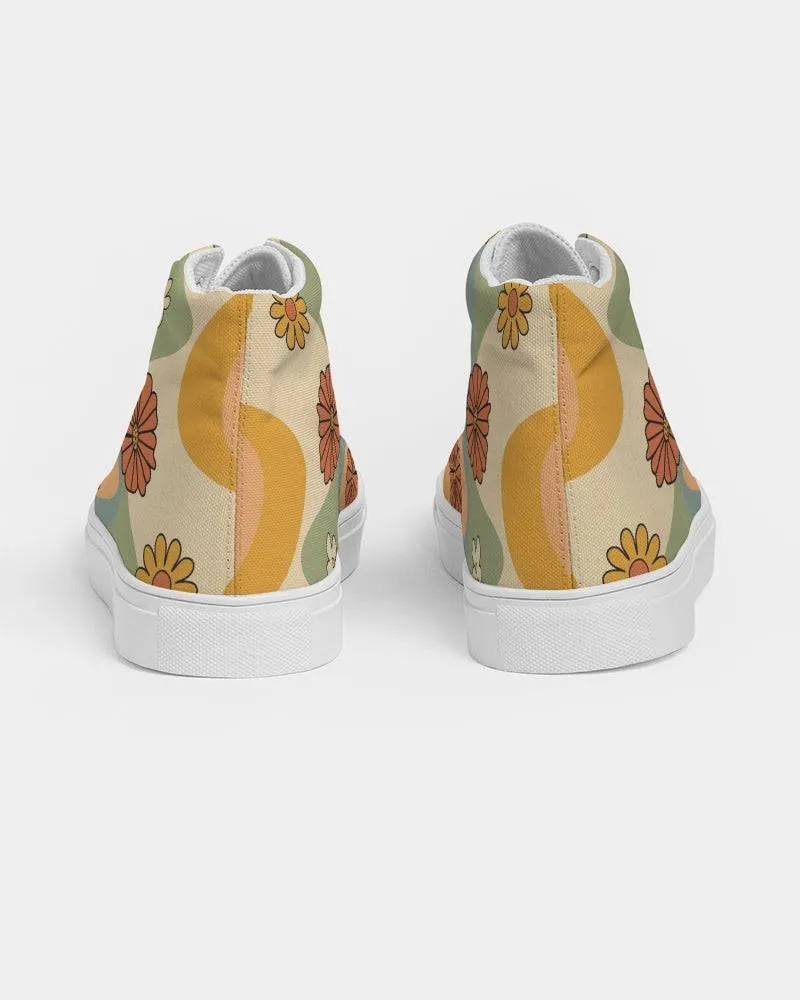 Groovy Daisy Mod Women's High Top Shoes