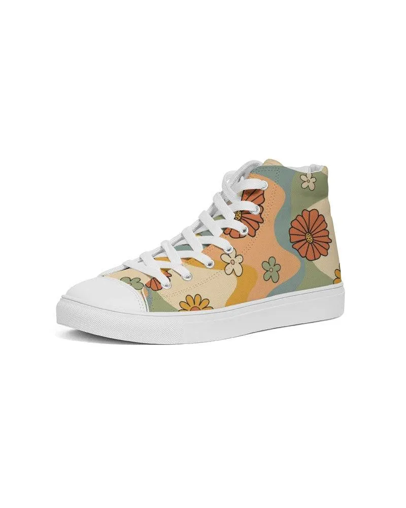Groovy Daisy Mod Women's High Top Shoes