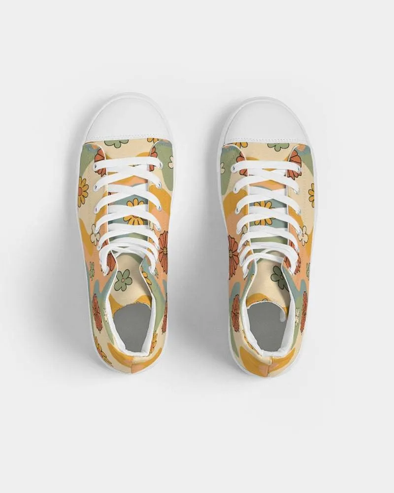Groovy Daisy Mod Women's High Top Shoes