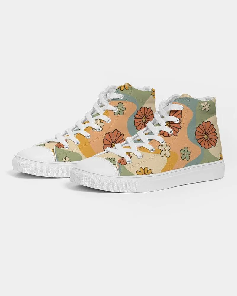 Groovy Daisy Mod Women's High Top Shoes