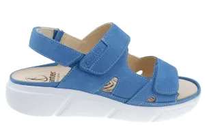 'Halina' women's wide fit (H) sandal - blue